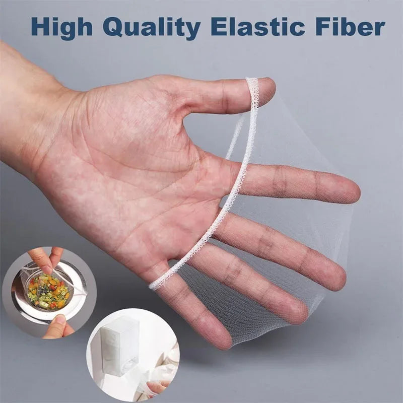 1000-30Pcs Disposable Sink Filter Anti-blocking Sink Strainer Sewer Mesh Garbage Bags Cleaning Strainer Net For Kitchen Bathroom
