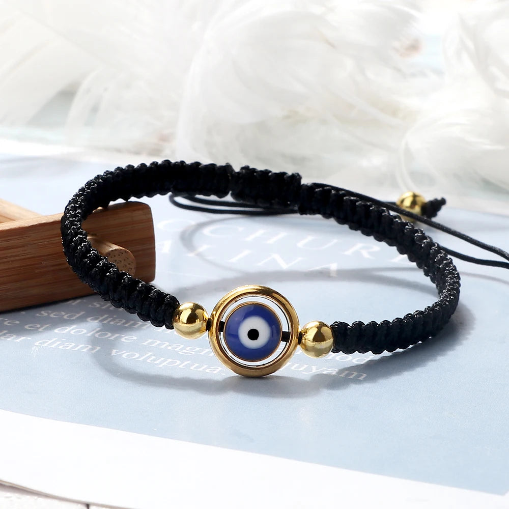 Fashion Evil Eye Braided Rope Bracelet For Men Women Red Black String Weave Prayer Couple Bracelet Friendship Lucky Jewelry Gift