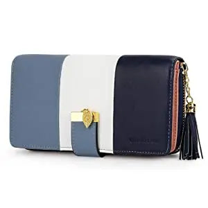 Tejesa  Womens Wallet RFID Blocking  Multi Credit Card Large Capacity Zip Around Clutch Travel Purse Wristlet