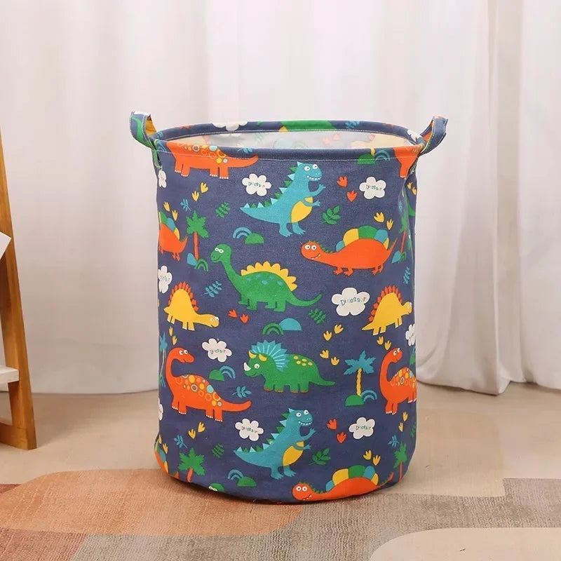 Hemasa  Bathroom Dirty Laundry Basket/Folding Laundry Clothes Hamper Bag /Home Storage Bag Organizers Cotton Laundry Baskets