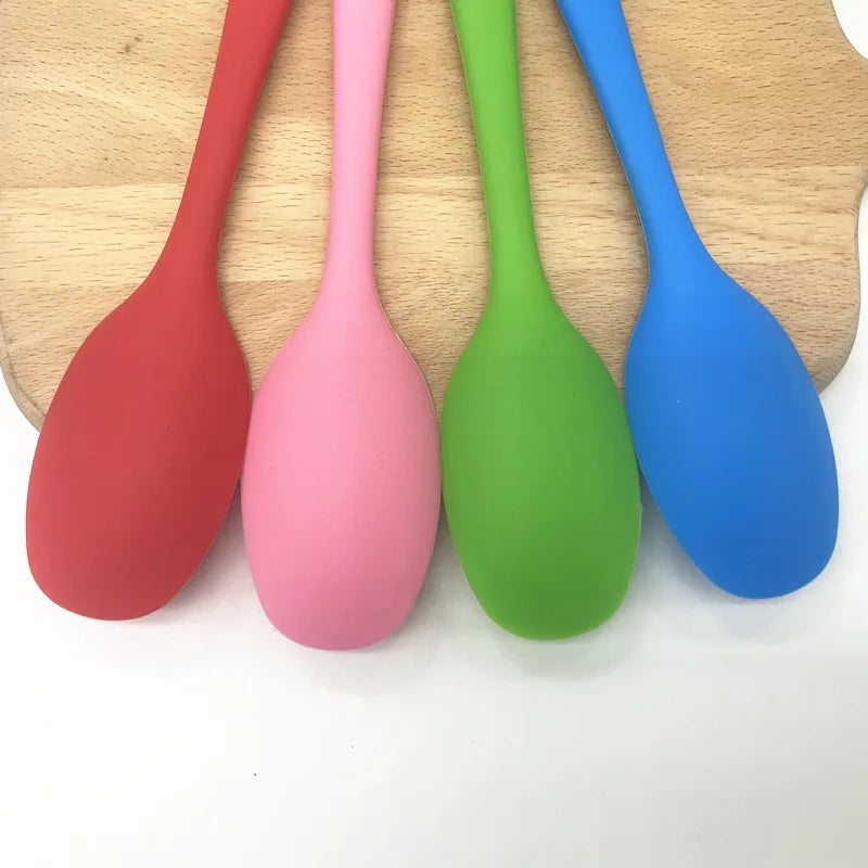 Hemasa  Silicone Spoon Cake Putty Bakeware Large Unity Spoon Utensil Butter Cooking Silicone Spatula for Kitchen Gadgets