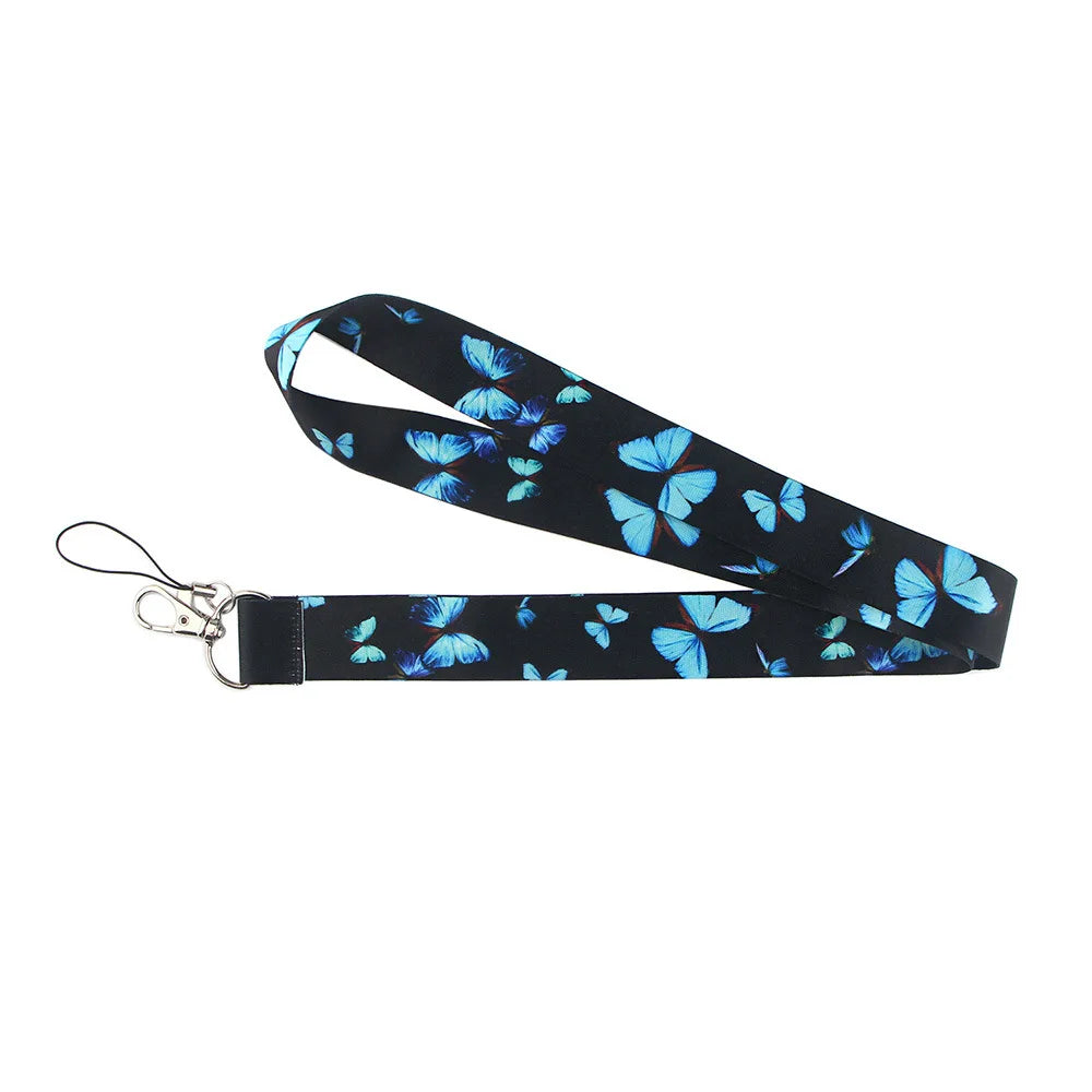 Tejesa 2pcs Beautiful Lanyard Keys Chain Badge Holder ID Credit Card Pass Hang Rope Lariat Mobile Phone Charm Accessories Gifts Wholesale