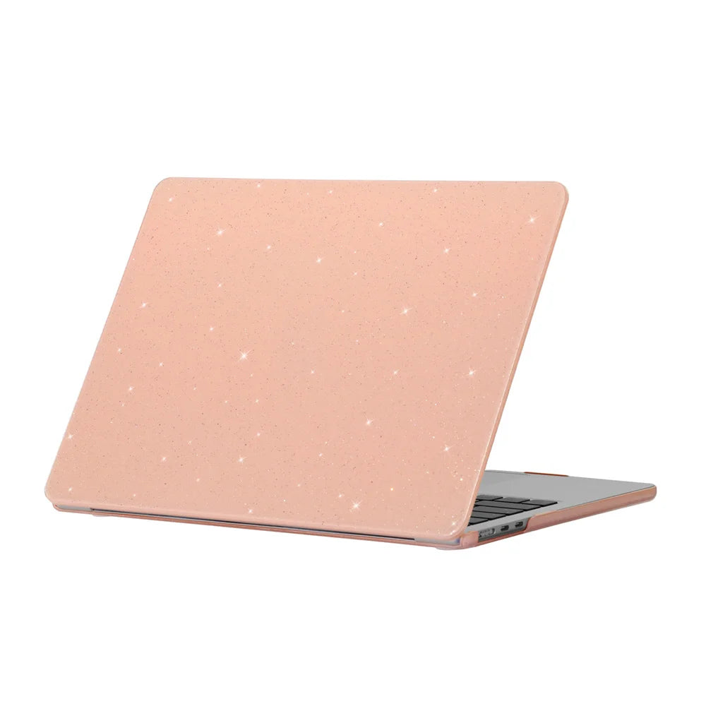 Hemasa Glitter Laptop Case for Macbook Air 13 Case M3 M2 M1 Chip New Air15 M3 Max Cover for Macbook Pro 13 A2338 A2251 Candy Skin Shell