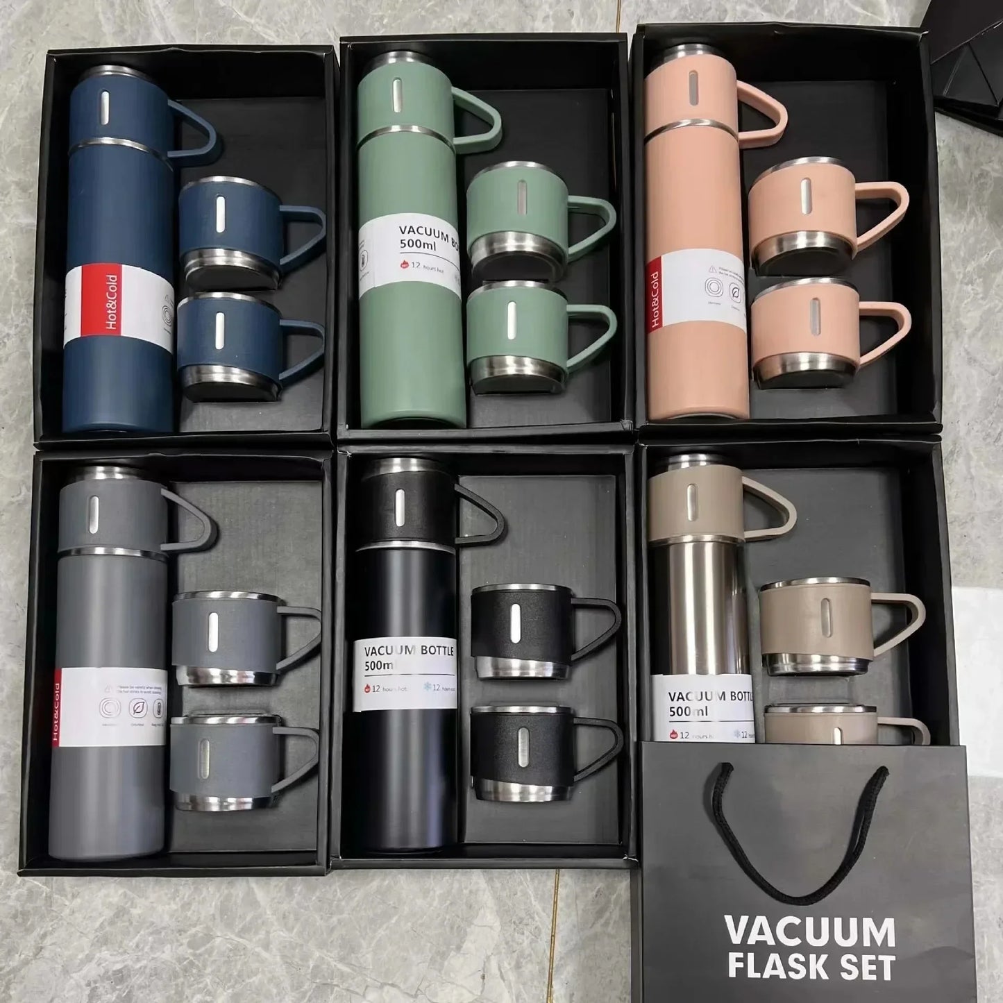 Hemasa 500ML 304 Stainless Steel Vacuum Insulated Bottle Gift Mug