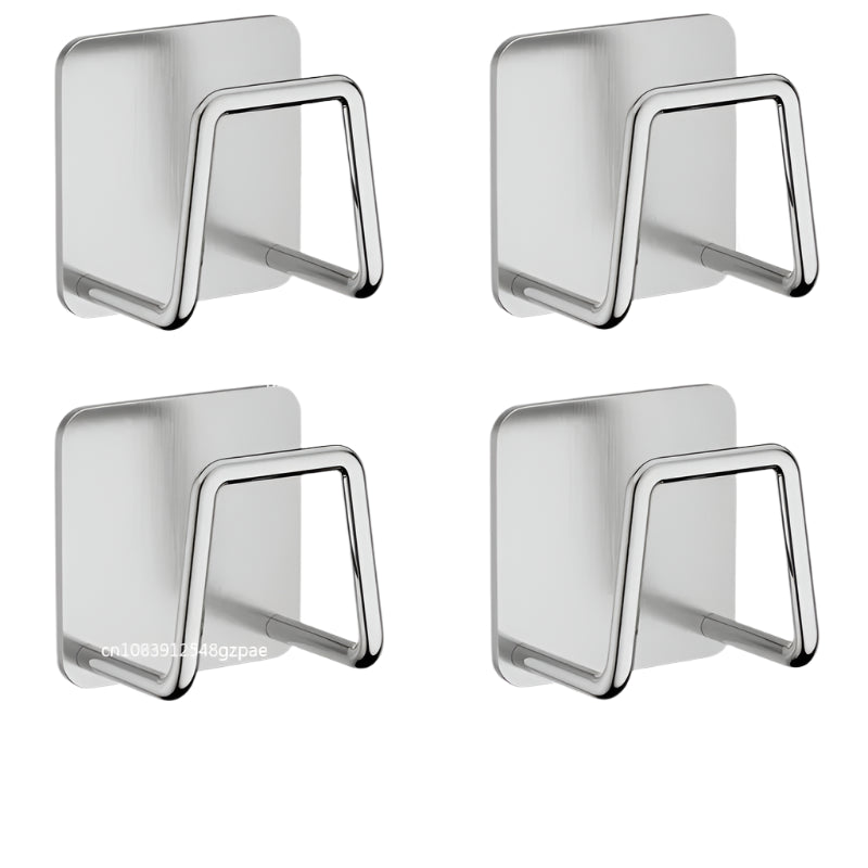 Hemasa  1/3/6pcs Stainless Steel Sink Sponge Rack For Sponge Steel Wire Ball Draining Paste The Inner Wall Of The Sink Kitchen Supplies