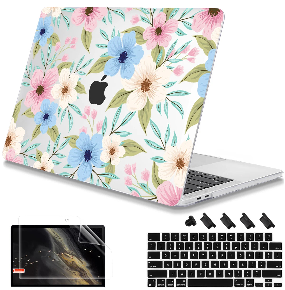 Hemasa  Butterfly Hard case for Macbook M4 A3401 Pro 2023 M2 Air Pro 13 2022 A2338 A2681 A2337 M1 Pro 14 16 A2779 M2 Air 11 12