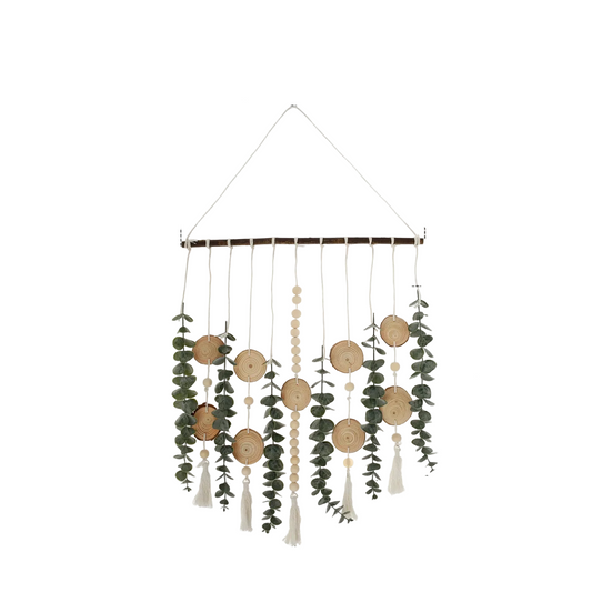 Tejesa Wall Decor Artificial Eucalyptus Tapestry Fake Greenery Leaves Stems Plant Living Room Bedroom House Boho Art Decor Vines Decor