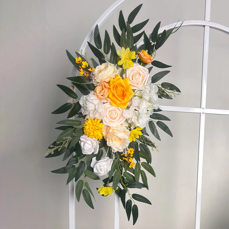 Tejesa Artificial Flower Arch for Home Decoration/ Wedding/Festival/ Hotel and Auditorium