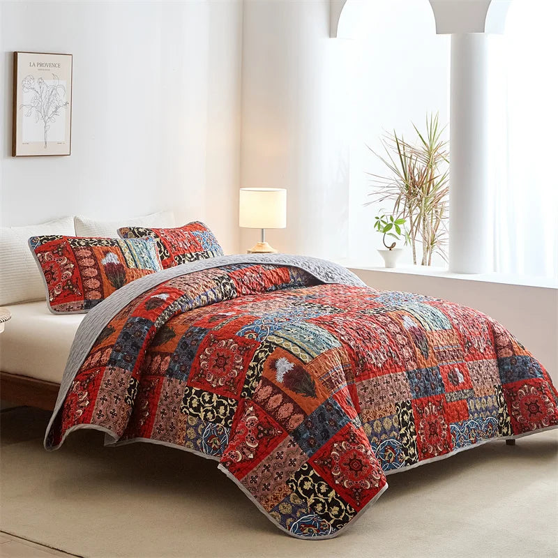 Tejesa Lightweight Bed Coverlets for All Seasons/ Soft Bedspreads Queen Quilt Bedding Set with Pillow Shams, Quilt Queen King Coverlet