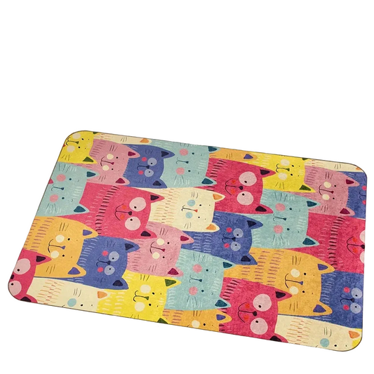 Tejesa Cute Cartoon Cat Rug /Colorful Floor Mat Kitchen Rug /Doormat Welcome Mat Bathroom Mat Rug For Bedroom Carpet For Live Room