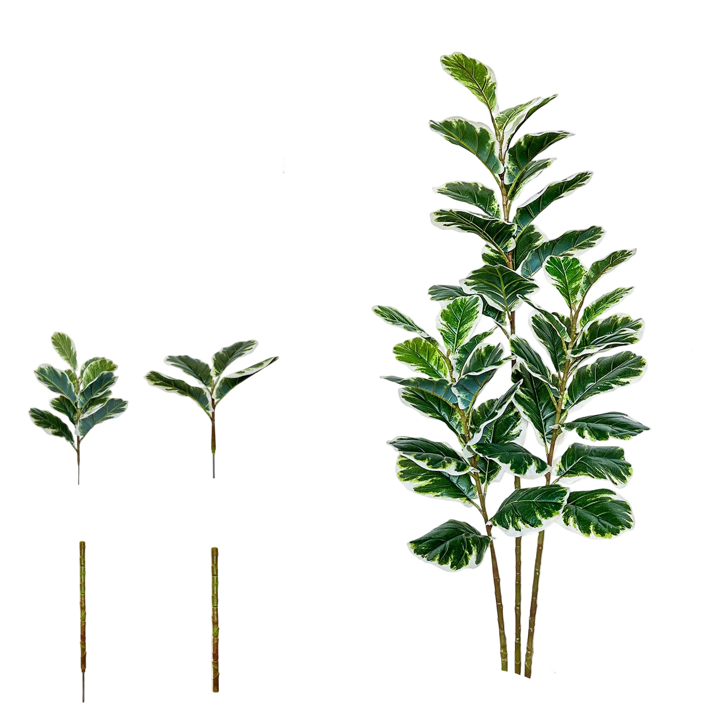 Tejesa 115-240CM New Artificial Fiddle Leaf ficus tree plant Ornament indoor Fake Plant for Home garden Room wedding Decor halloween