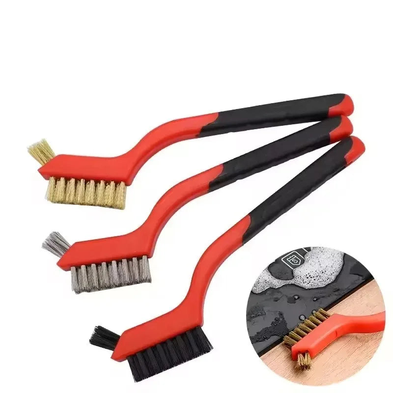 Tejesa Mini Brush Set Of Three Kitchen Brushes For Gas Hoods Grease And Stain Removal Cooktop Cleaning Tools