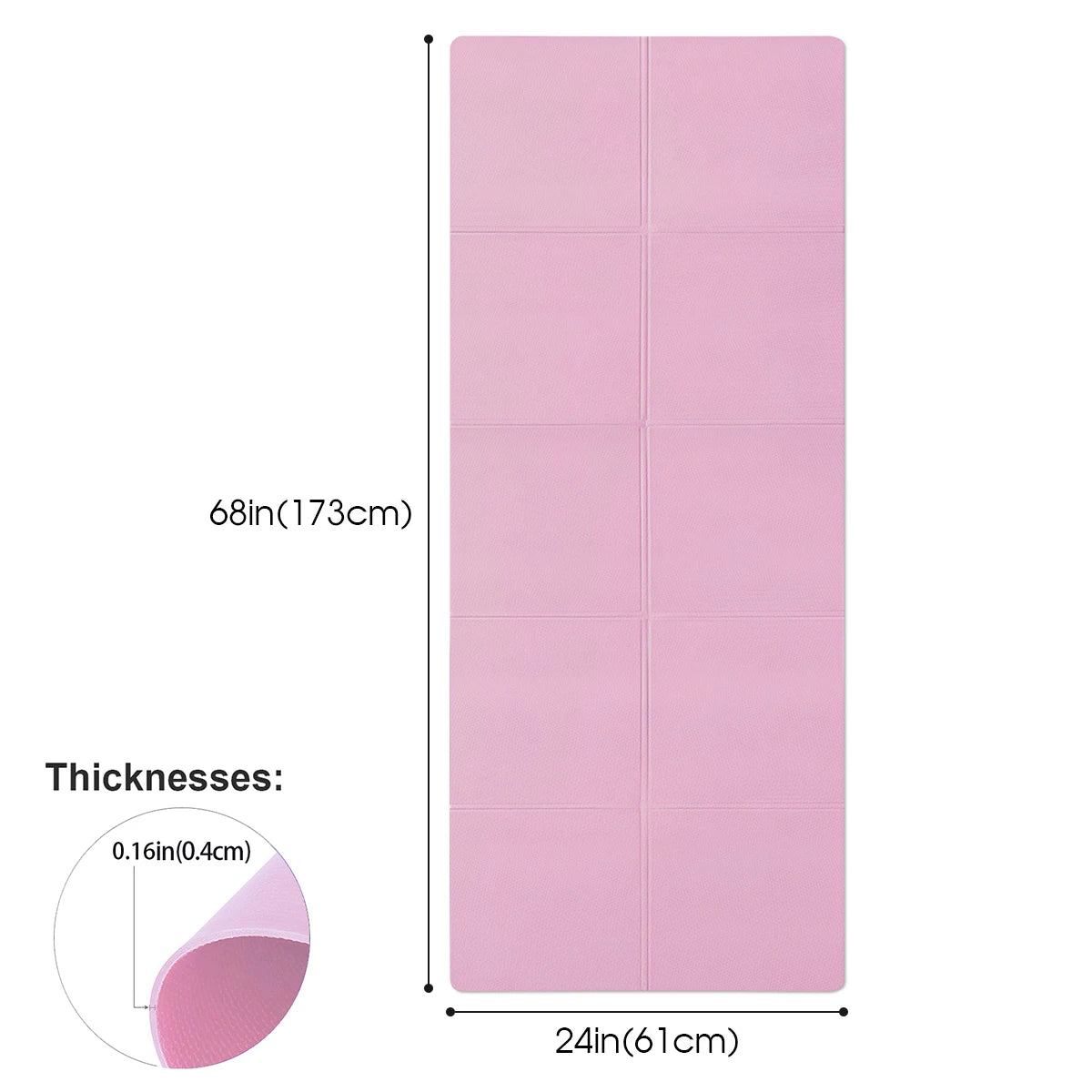 Hemasa 4MM Thick  Yoga Mats Anti-slip Sport Fitness Mat Blanket For Exercise Yoga And Pilates Gymnastics Mat Fitness Equipment
