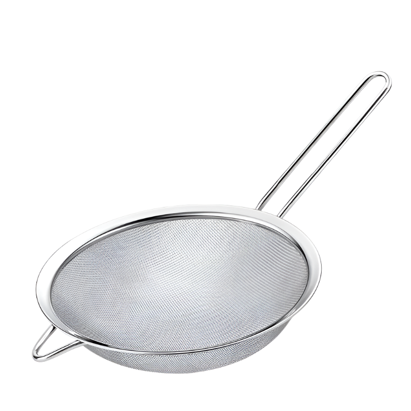 Hemasa 3/4Pcs /Set Stainless Steel Wire Fine Mesh Oil Strainer Flour Colander Sieve Sifter Pastry Baking Tools