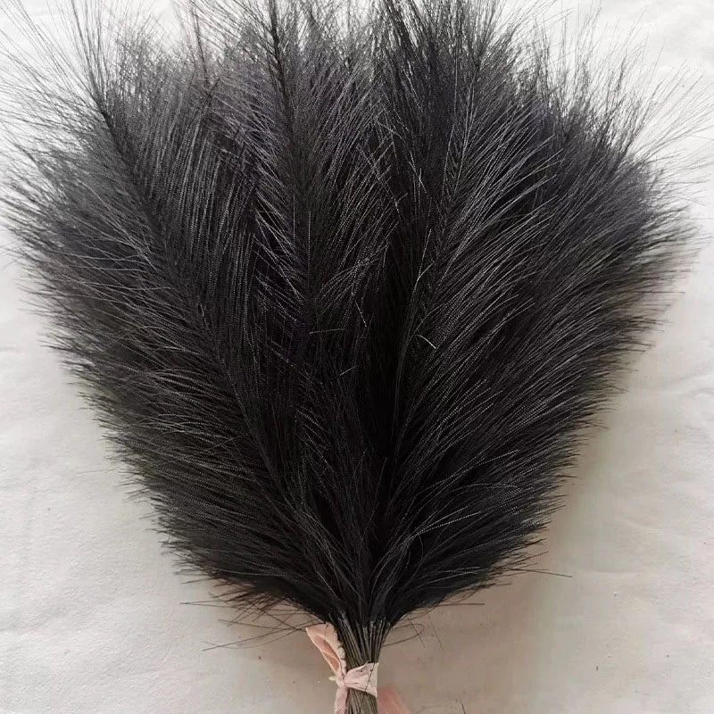 Tejesa Faux Pampas Grass Artificial Pampas Grass Fluffy 6 Stem Pompous Grass Flower Arrangement For Boho Home Wedding Decoration