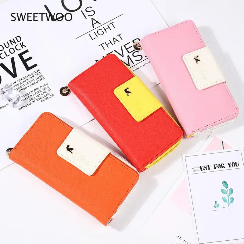 Hemasa Long Women Wallets Card Holder Female Clutch Women Purse Coin Money Bag Walet