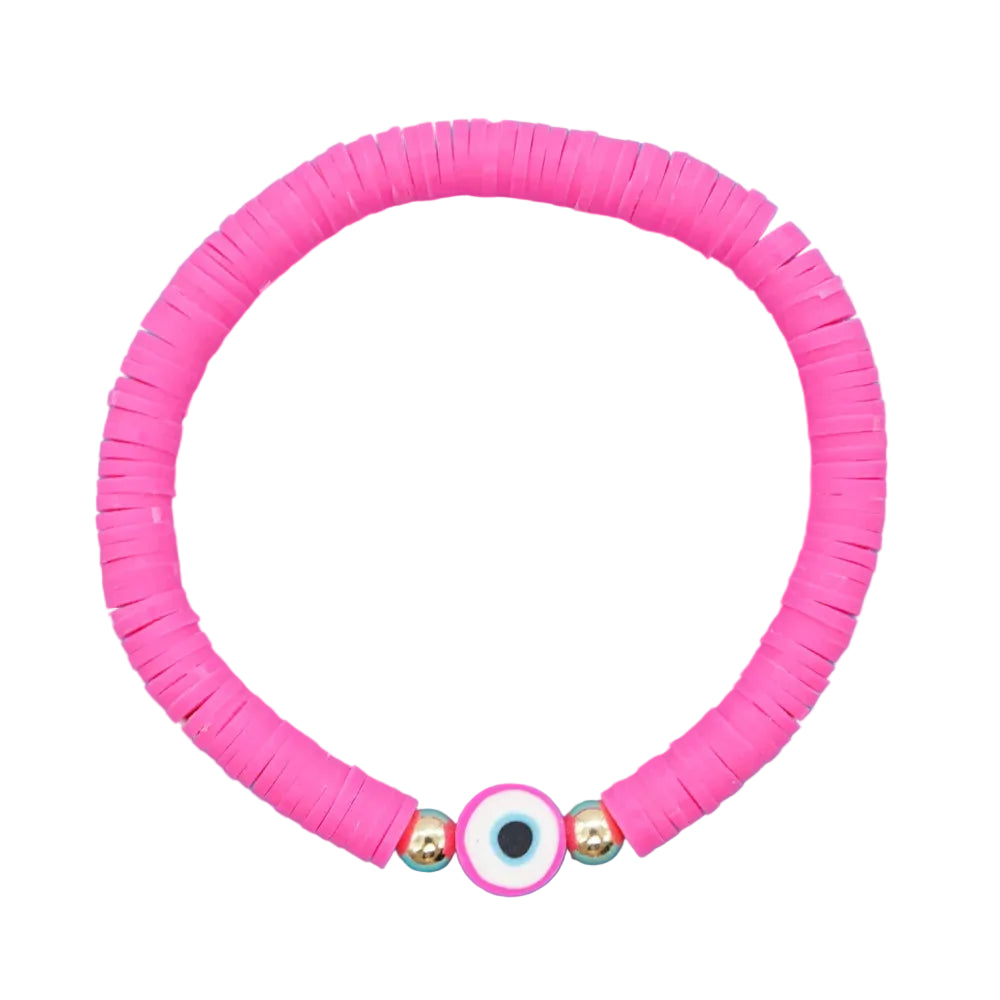 Tejesa Bohemian Freshwater Pearl  Gold Plated  Polymer Clay Bead Bracelet Set