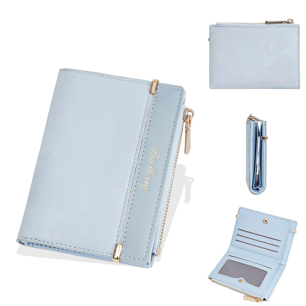 Luxury Ins Fashion Wallet for Women, Baellerry Slim Short Purse with Multi Card Slots, RFID Protection Gift