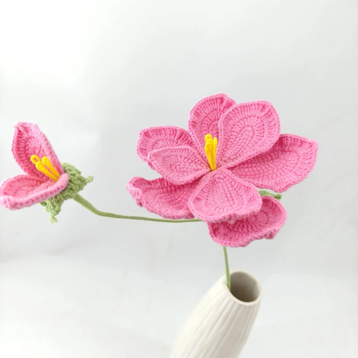 Creative Handwoven Bouquet Crochet Flowers Cute Knitted Bouquet Room Decor Gift