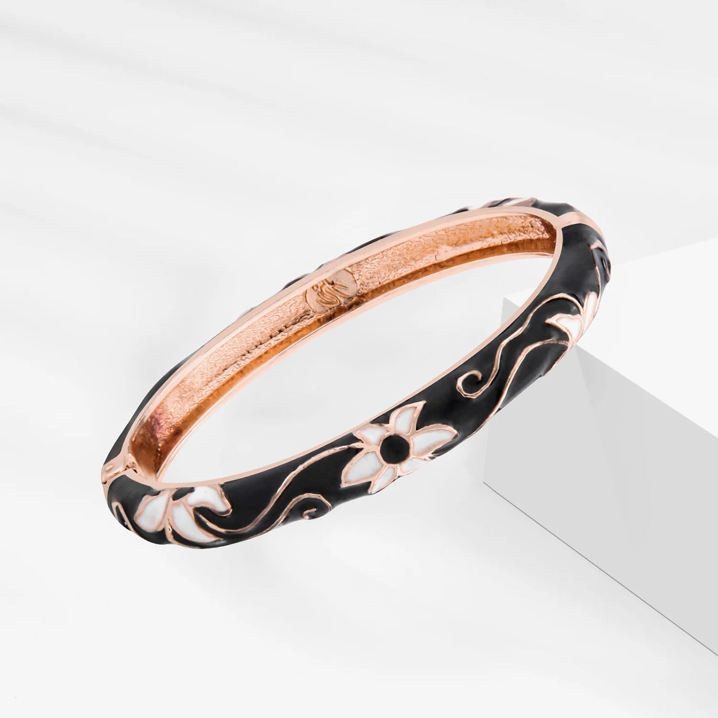 Hemasa 3 Pcs Set Cloisonne Bangles For Women