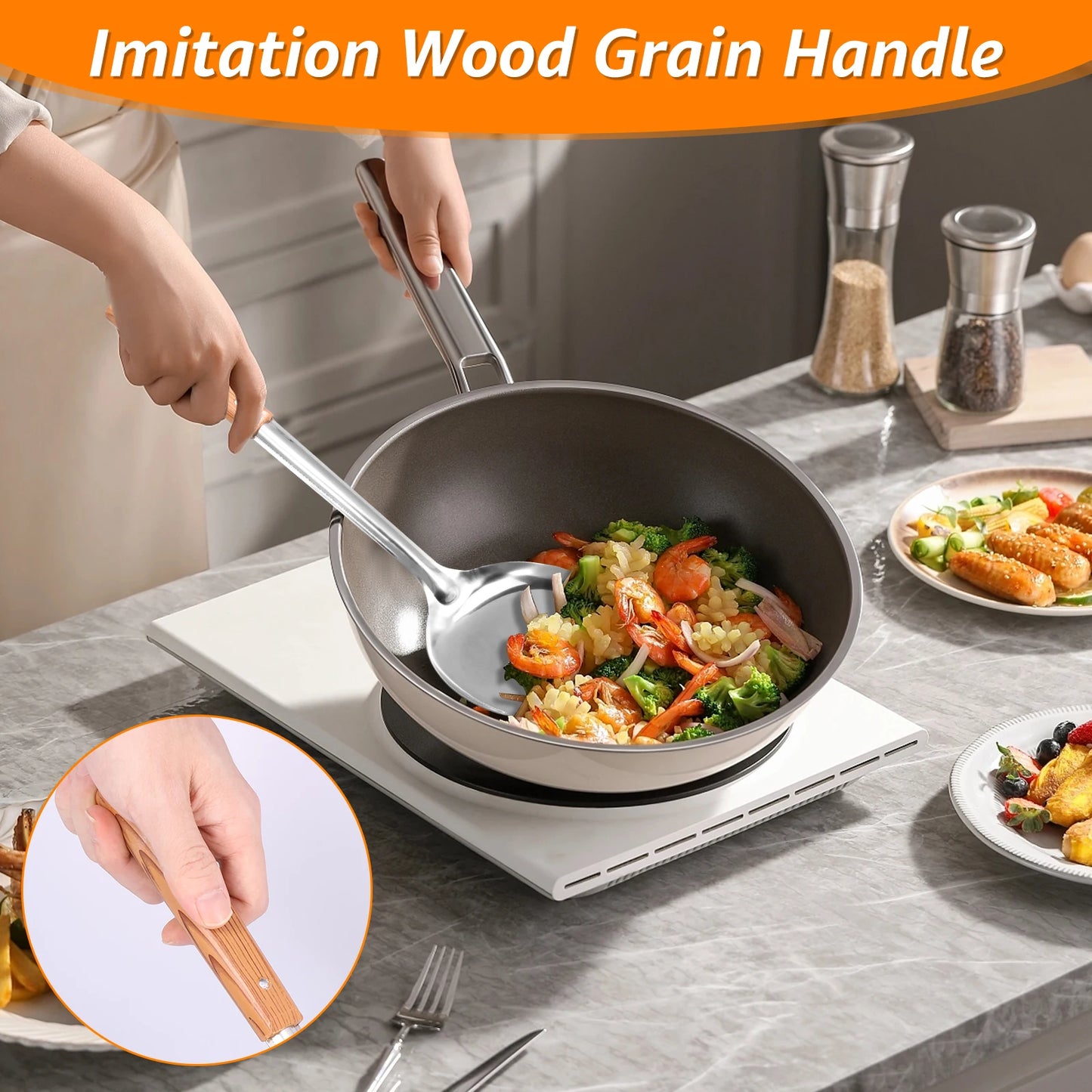 5/10 Pcs Stainless Steel Cooking Utensil Set Heat Resistant Easy Cleaning Kitchen Gadget for Home Restaurant Cooking Accessories