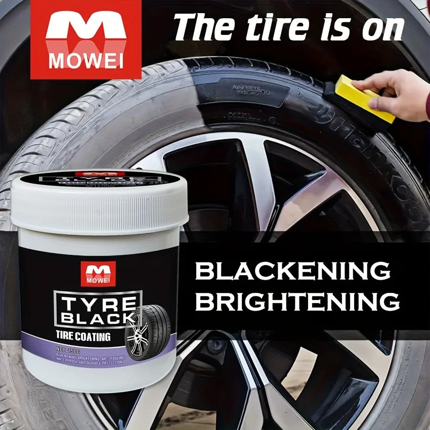 Hemasa Tire Blackening Coating Wax - Hydrating Luster and Protection, Anti-Aging Tire Care coating