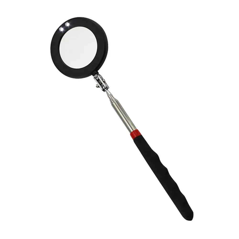 Automobile Chassis Endoscope 360°Telescoping Mirrors Angle LED Light Magnification Inspection Mirror Car Repair Detection Tools