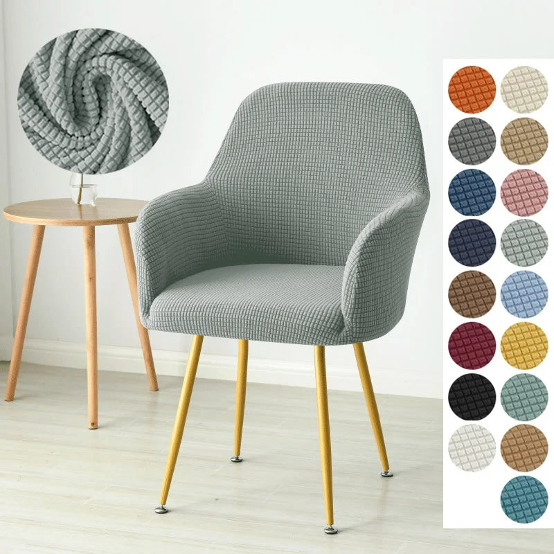 1/4/6pcs Elastic Polar Fleece High Arm Chair Covers Dining Adjustable Armchair Covers Hotel Bar Seat Slipcovers for Home Wedding