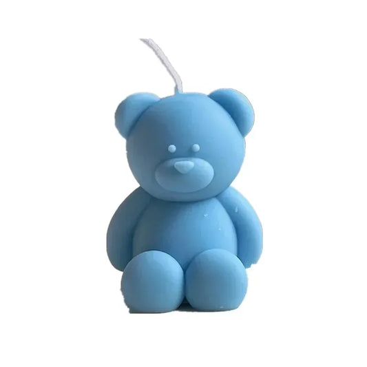 Hemasa 3D Cute Cartoon Bear Silicone Candle Mold Diy Handmade Soap Plaster Ice Cube Baking Mould Birthday Party Wedding Gift Making Kit
