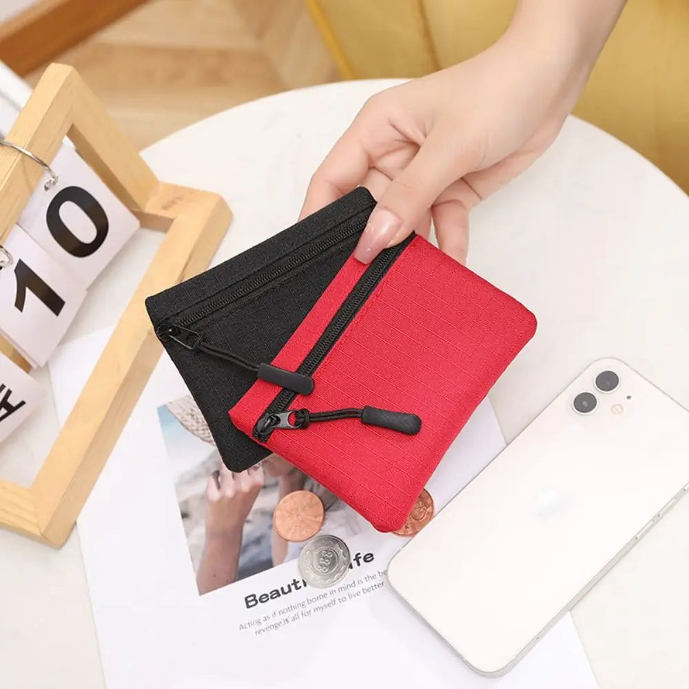 Hemasa  Mini Coin Purse Simple Zipper Kid Storage Pouch/ Money Pocket  Key Bag Women