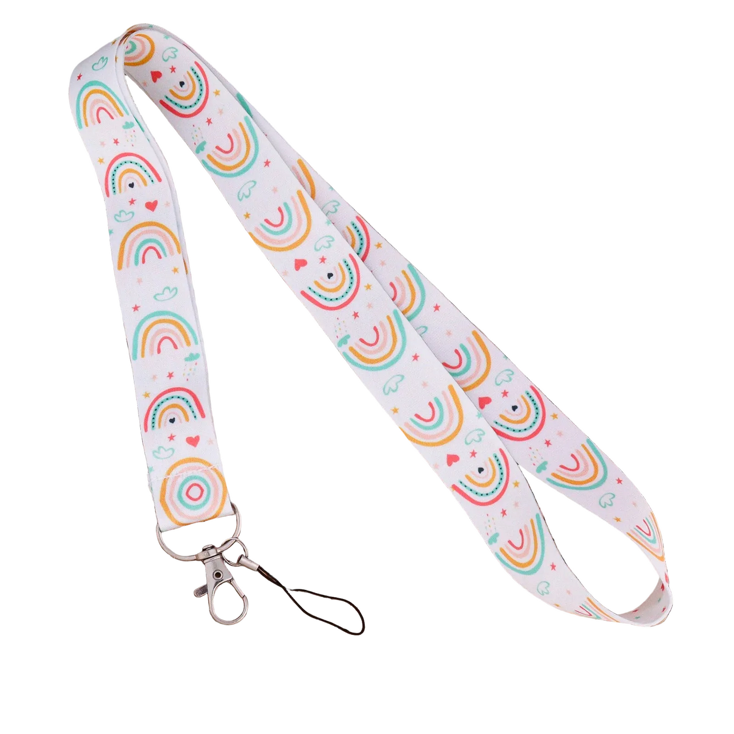 Tejesa Cell Phone Lanyard/ Rainbow Neck Lanyard for ID Card Holder/ Lanyard