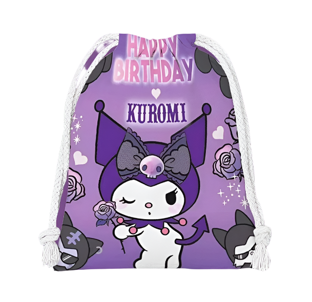 Hemasa drawstring hello kitty cartoon small bag storage bag