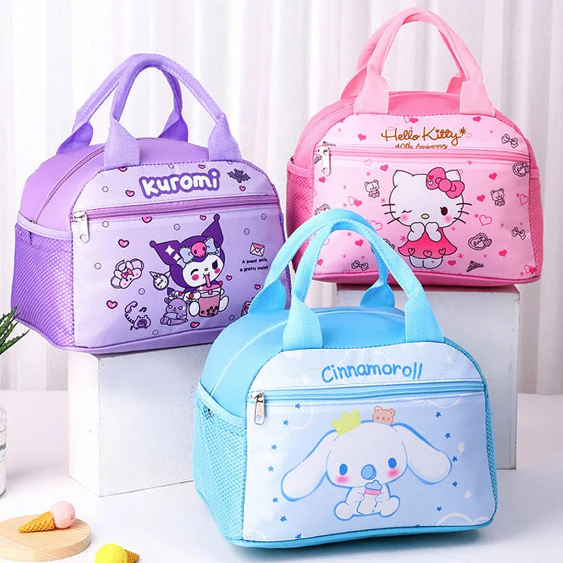 Hemasa Insulated Lunch Bag/ Hellokitty Waterproof Lunch Box /Handbag Widened Aluminum Foil Material Bento Bag Can Hold Water Cup