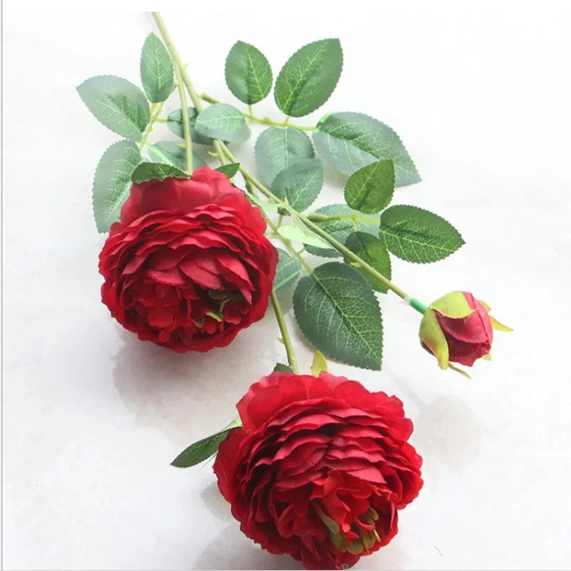 5/10pcs Long Stem Artificial Rose Bouquet Home Decoration Accessories Valentine's Day Fake Flower Photo Prop Wedding Holiday Diy
