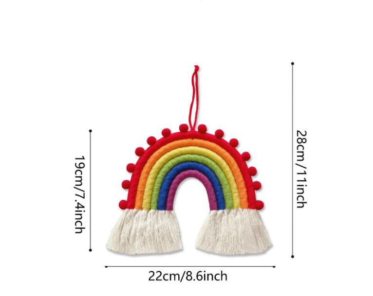 Hemasa Nursery Decoration Nordic Handmade Rainbow Hanging Decor Kids Room Rainbow Hanging Decoration Scandinavia Rainbow Home Decor