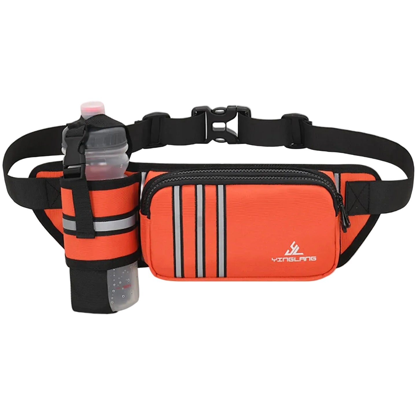 Tejesa Running Waist Bag,Sports Fanny Pack With Water Bottle Holder,Adjustables Strap Waist Bag,For Outdoor Camping Hiking