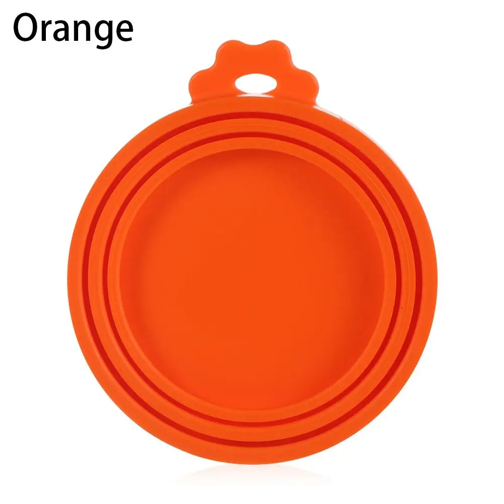 Hemasa 3 In 1 Silicone Canned Lid Reusable Food Tin Cover Keep Fresh Kitchen Organization Pet Supplies