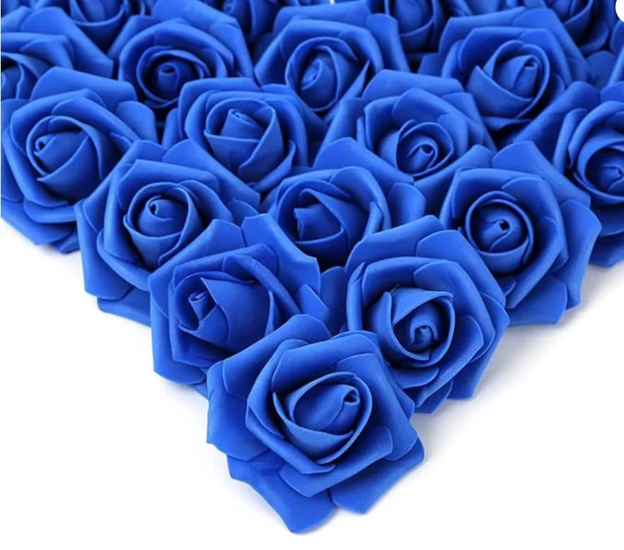 10/20/50Pcs Artificial Foam Rose Flowers PE Fake Flower for Home Room Dceor Wedding Party Halloween Thanksgiving Christmas Decor