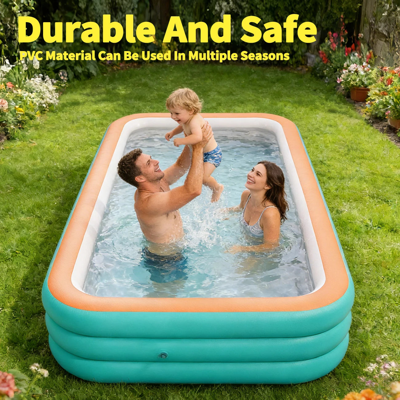 Tejesa  Family Inflatable Swimming Pool/ Suitable For Large Swimming Pools For Backyard And Lawn Parties