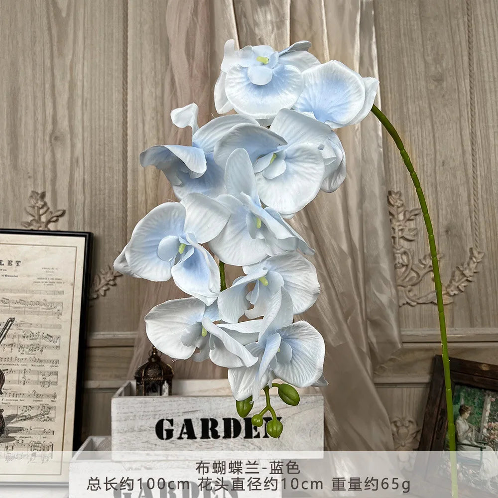 3D Silk Butterfly Orchid Artificial Flower Branch Home Vase Table Decor Wedding Outdoor Garden Bride Bouquets DIY Wreath Gift