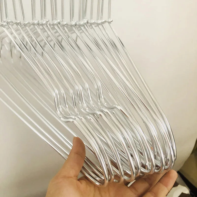 Tejesa 10pcs Silver/Gold Hanger For Clothes Aluminum Alloy Durable Clothes Hanger For Coats Skirts Pants Dress