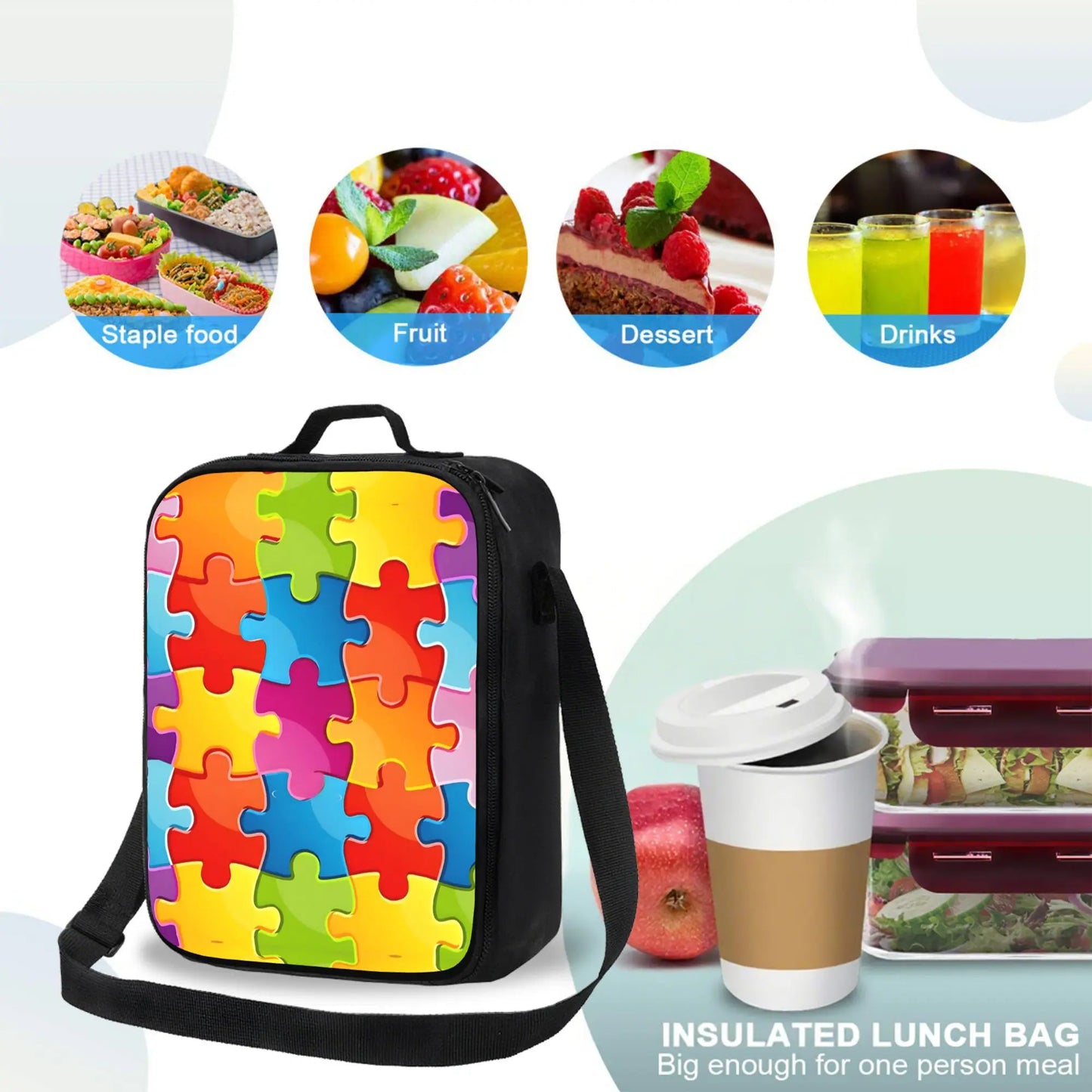 Tejesa Lunch Bag  for Non-Food Contact, Perfect for Outdoor / Picnic/ Beach