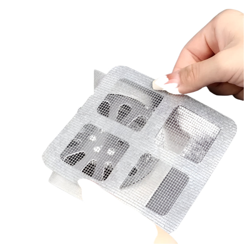 Hemasa 10pcs Disposable Hair Stoppers & Catchers Mesh Shower Drain Covers Floor Sink Strainer Filter Hair Stopper For Bathroom Kitchen
