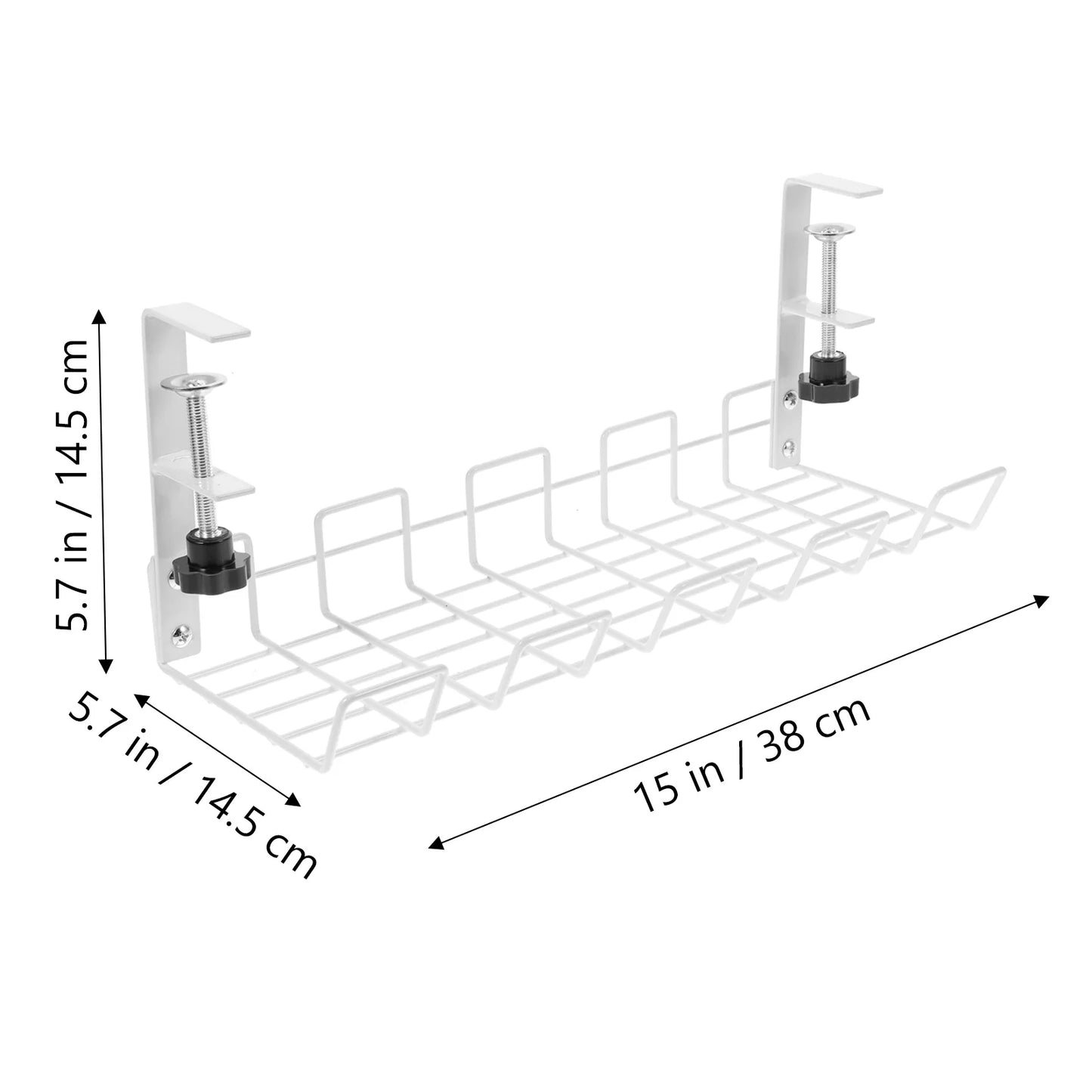 Under Desk Cable Management Tray, Wire Under Table Wire Organizer For Office Home Cable Management Wire Plug Board Storage Rack