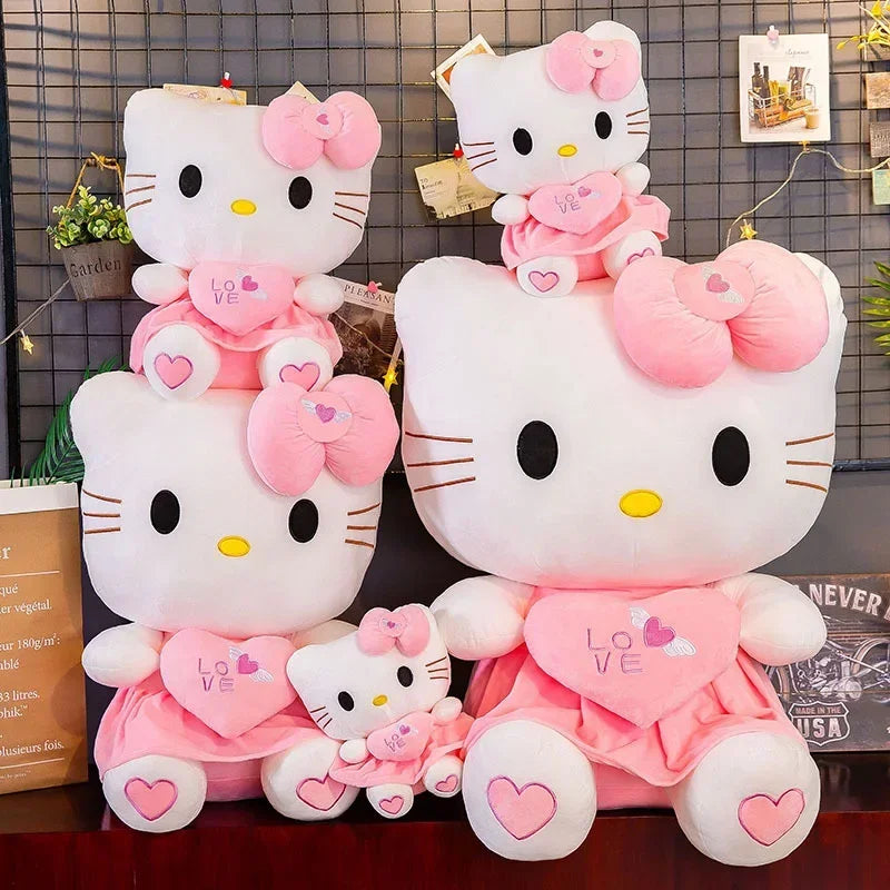 Hemasa 25-55cm Cute Hello Kitty Plush Stuffed Toys  / Doll Soft Stuffed Pillow Toy For Children Birthday Xmas Gifts