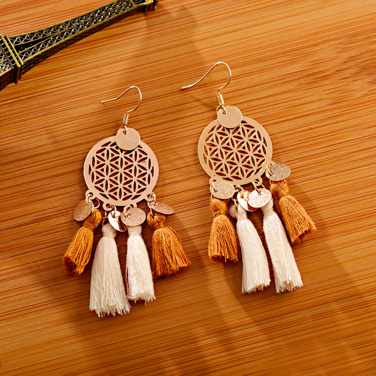 Hemasa Bohemia Vintage Tassel Earrings For Women Fashion Dream Catcher Long Tassel Earrings 2023 Summer Wedding Party Jewelry Gift