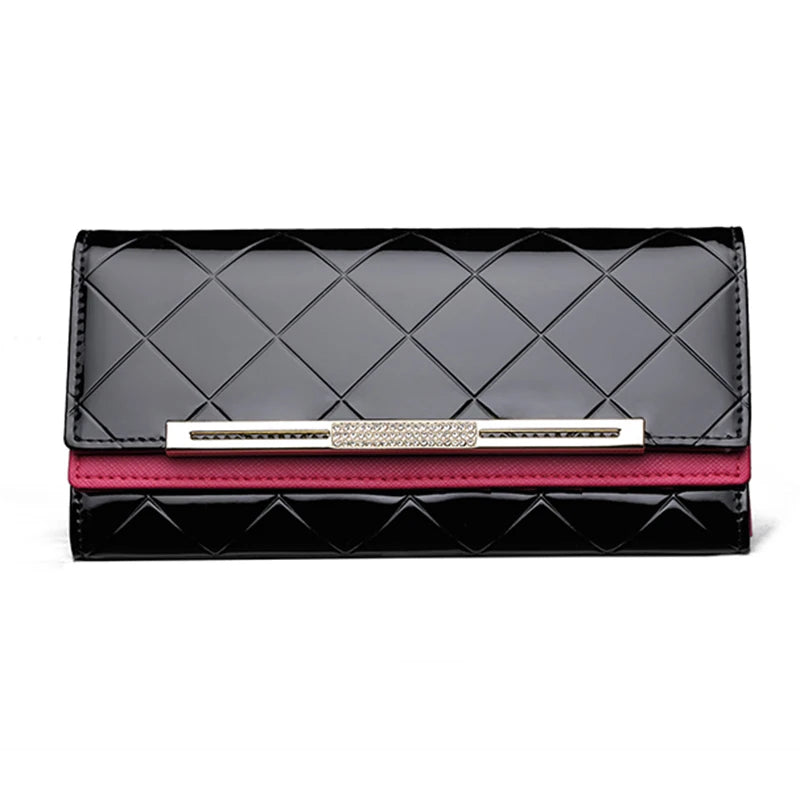 Hemasa Black Colour Luxury Designer Women's Wallets Card Holder Purses for Women