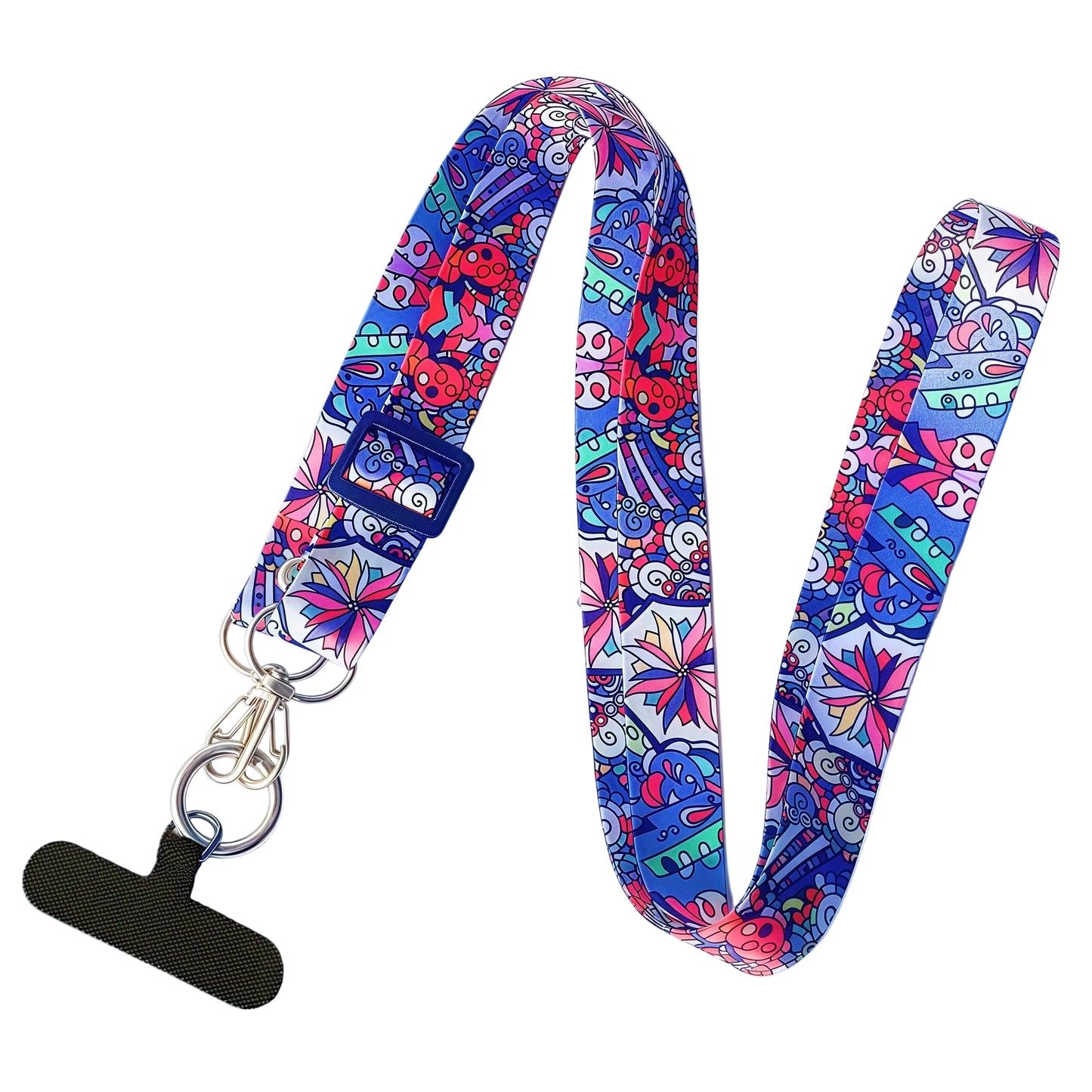 Tejesa  Mobile Phone Lanyard For Women – Stylish Messenger Strap Wth Geometric Patterns, Comfortable Neck Loop