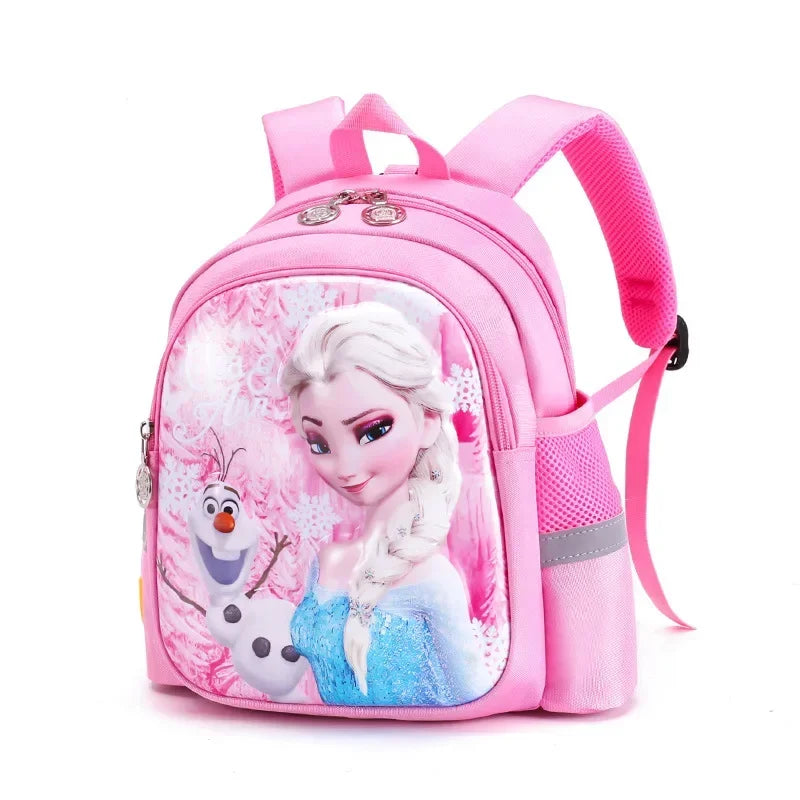 2025 New Disney Kindergarten School Bag Cartoon Elsa Backpack Fashion Boy Girl Baby Kids Backpack Frozen 2 Travel Luggage Bag