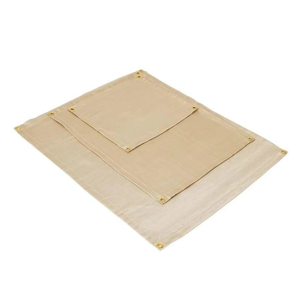 Tejesa 1pc Outdoor Camping Fireproof Cloth Picnic Barbecue Insulation Mat Flame Retardant High Temperature Fire Blanket Fiberglass Mat